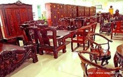 杭州高价回收二手红木家具大红酸枝办公室沙发书桌椅老红木收购