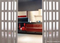 全南充专业定制PVC折叠门，开放式厨房开气专用折叠门