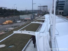 上海燕雨1050g建筑白色钢膜加工厂家 PVC车棚膜材批发