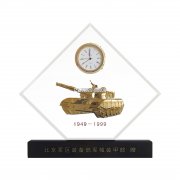 天津消防退伍纪念品定制送战友军人礼品水晶奖牌 消防员退役臂章