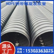 HDPE钢带排污管 400/500/600大口径排水管污水处