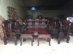 杭州二手红木家具回收中心 大红酸枝黄花梨老雕花红木家具回收