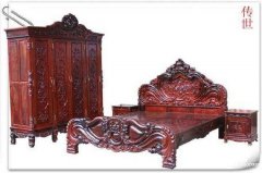 杭州市二手红木家具回收大红酸枝衣柜大床沙发红木家具回收