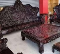 杭州二手红木家具高价回收大红酸枝沙发老红木餐桌椅罗汉床回收