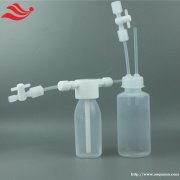 PFA半透明洗气瓶无析出可定制耐高温500ml
