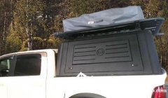 道奇公羊ram1500皮卡车全金属后箱盖货箱尾箱高盖改装件