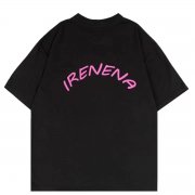 温碧霞代言IRENENA服装品牌太阳印花短袖中长款圆领T恤