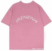 温碧霞代言IRENENA服装品牌太阳印花短袖中长款圆领T恤